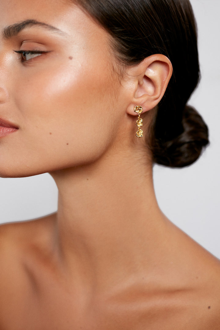 Anni Lu TRIPLE SUN EARRINGS