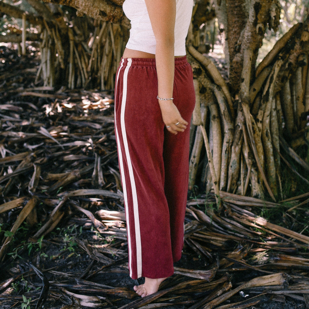 ATMOSEA APRES SURF PANT: BERRY