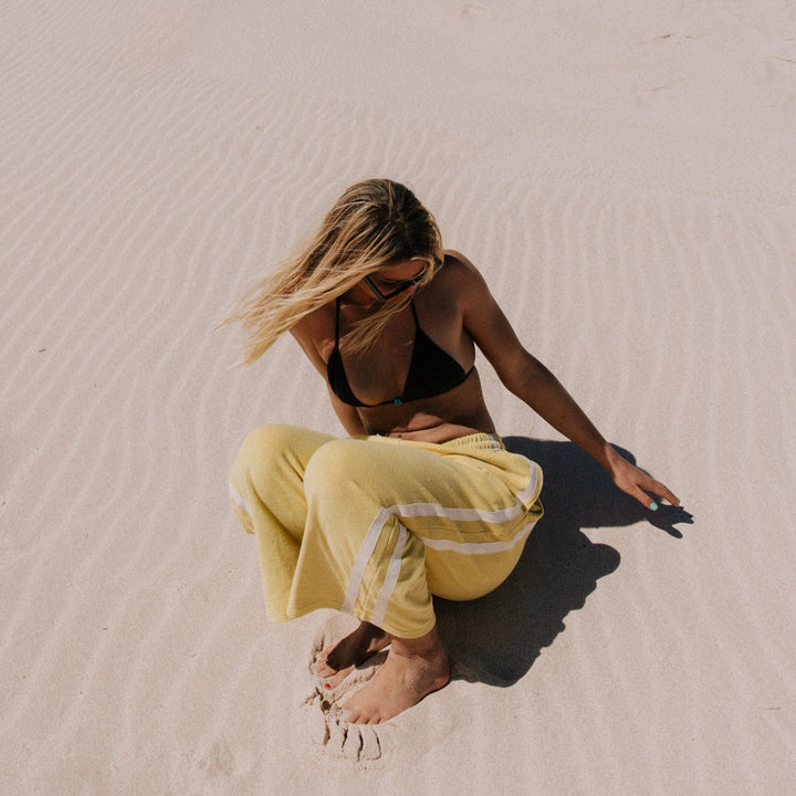 ATMOSEA APRES SURF PANT: BUTTER YELLOW
