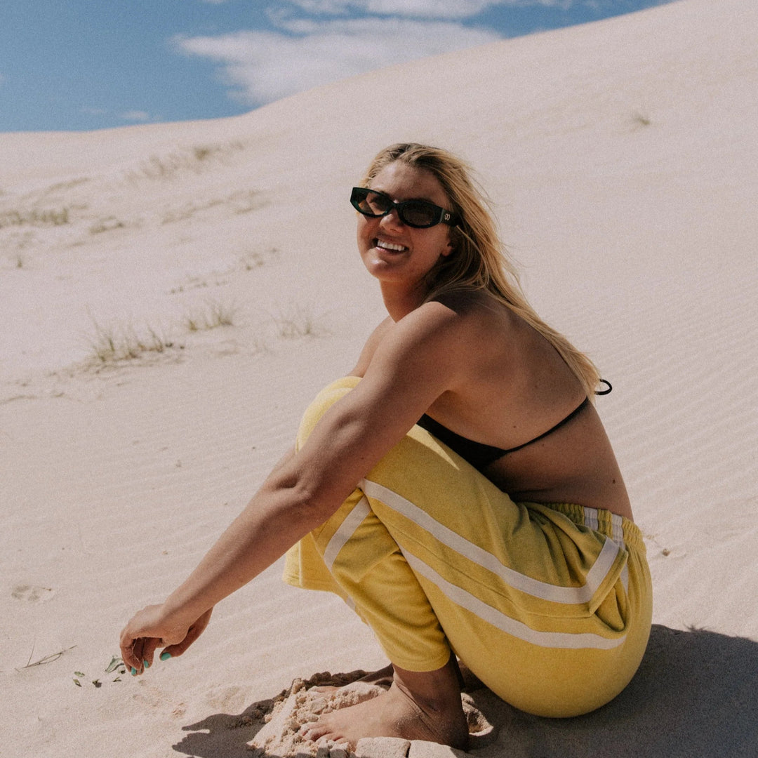 ATMOSEA APRES SURF PANT: BUTTER YELLOW