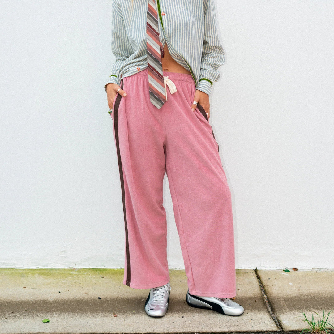 ATMOSEA APRES SURF PANT: BLUSH WITH CHOCOLATE