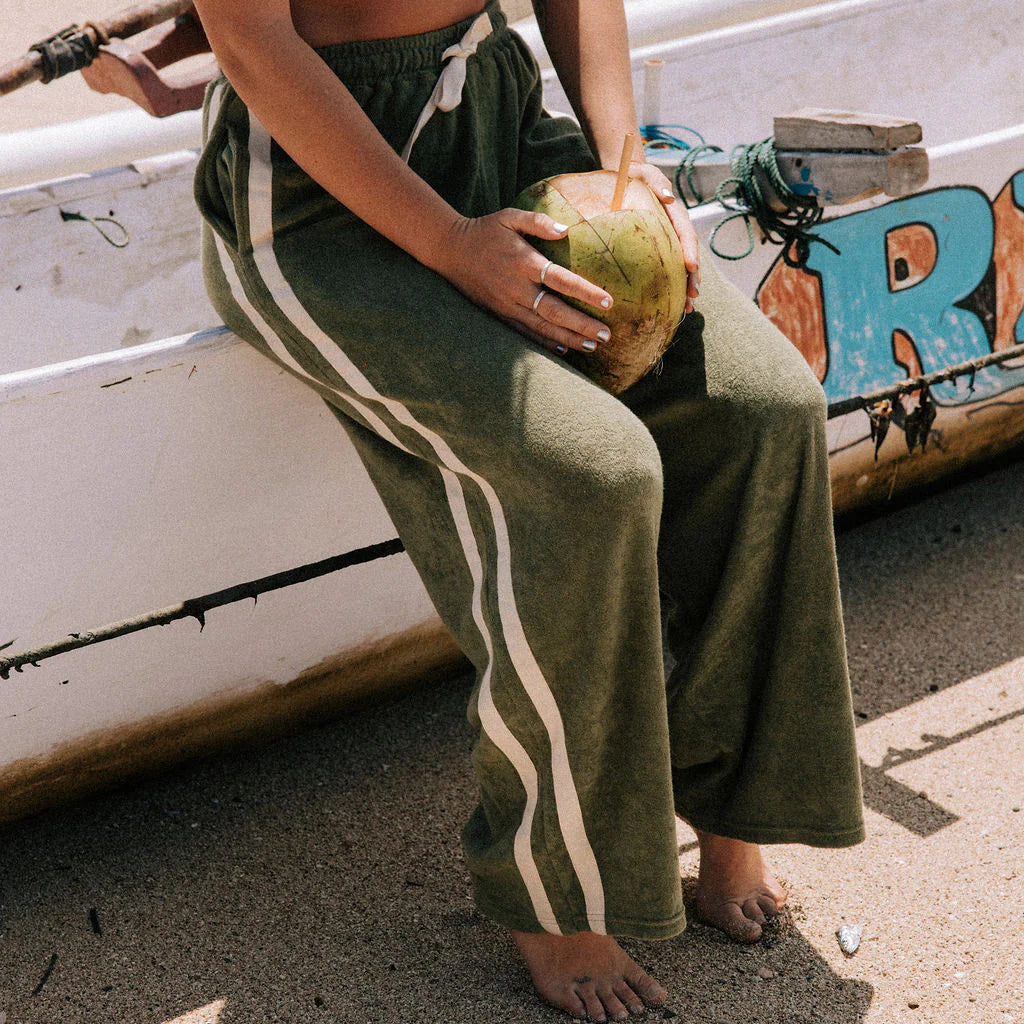 ATMOSEA APRES SURF PANT: OLIVE