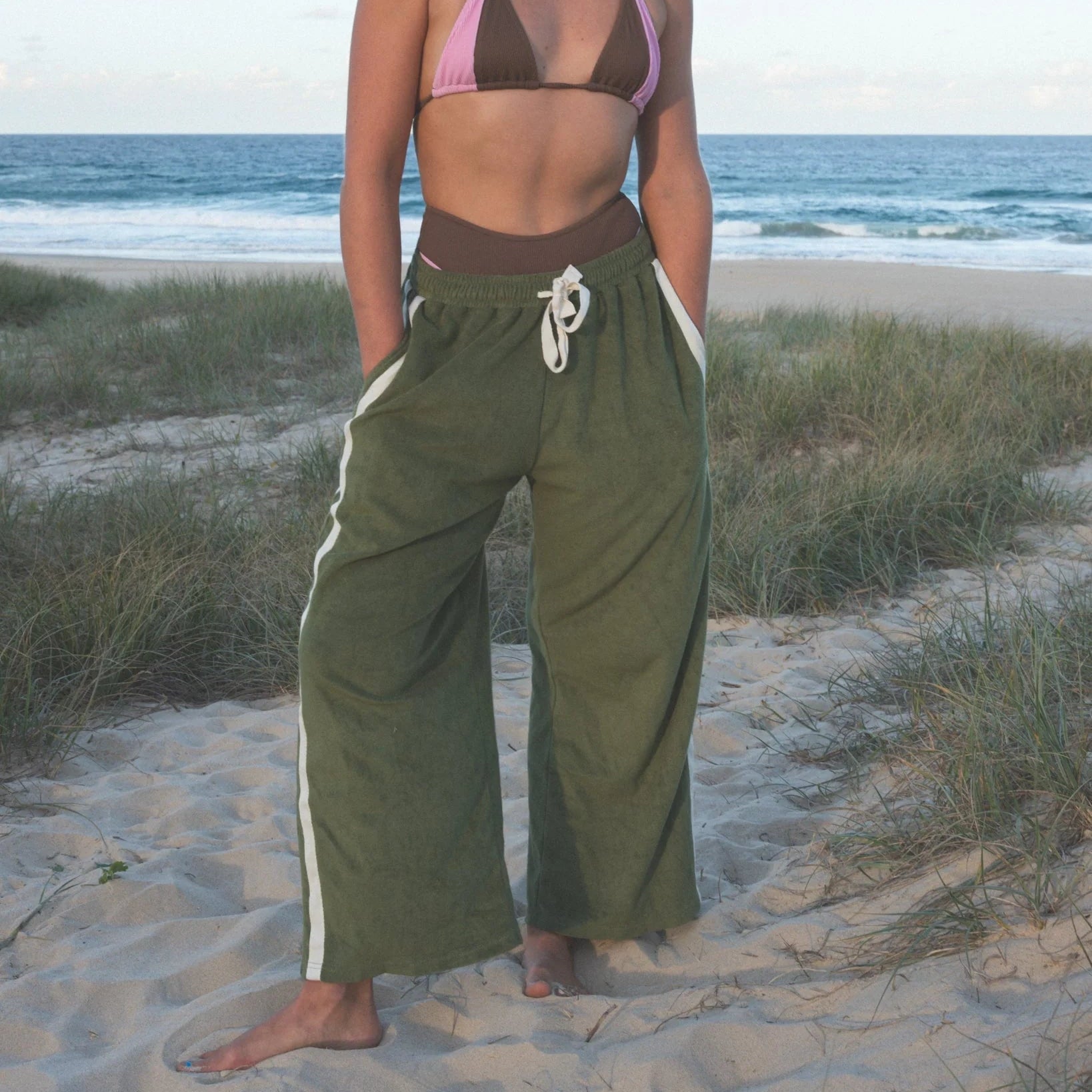ATMOSEA APRES SURF PANT: OLIVE