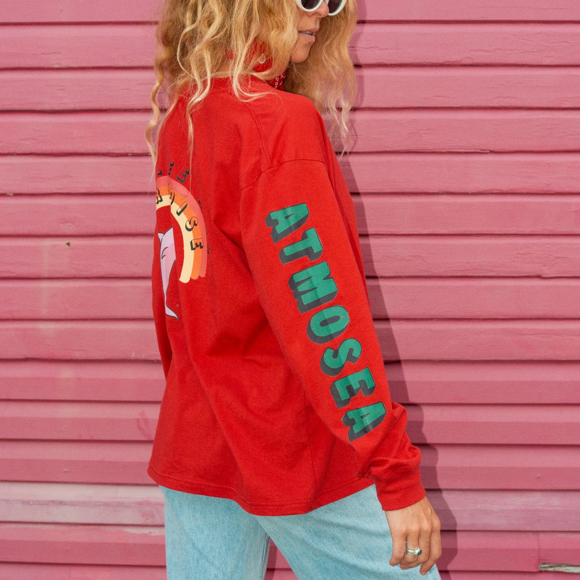 ATMOSEA ARTIST L/S TEE: LIVE LIFE WITH PORPOISE BY BRI O'CONNELL