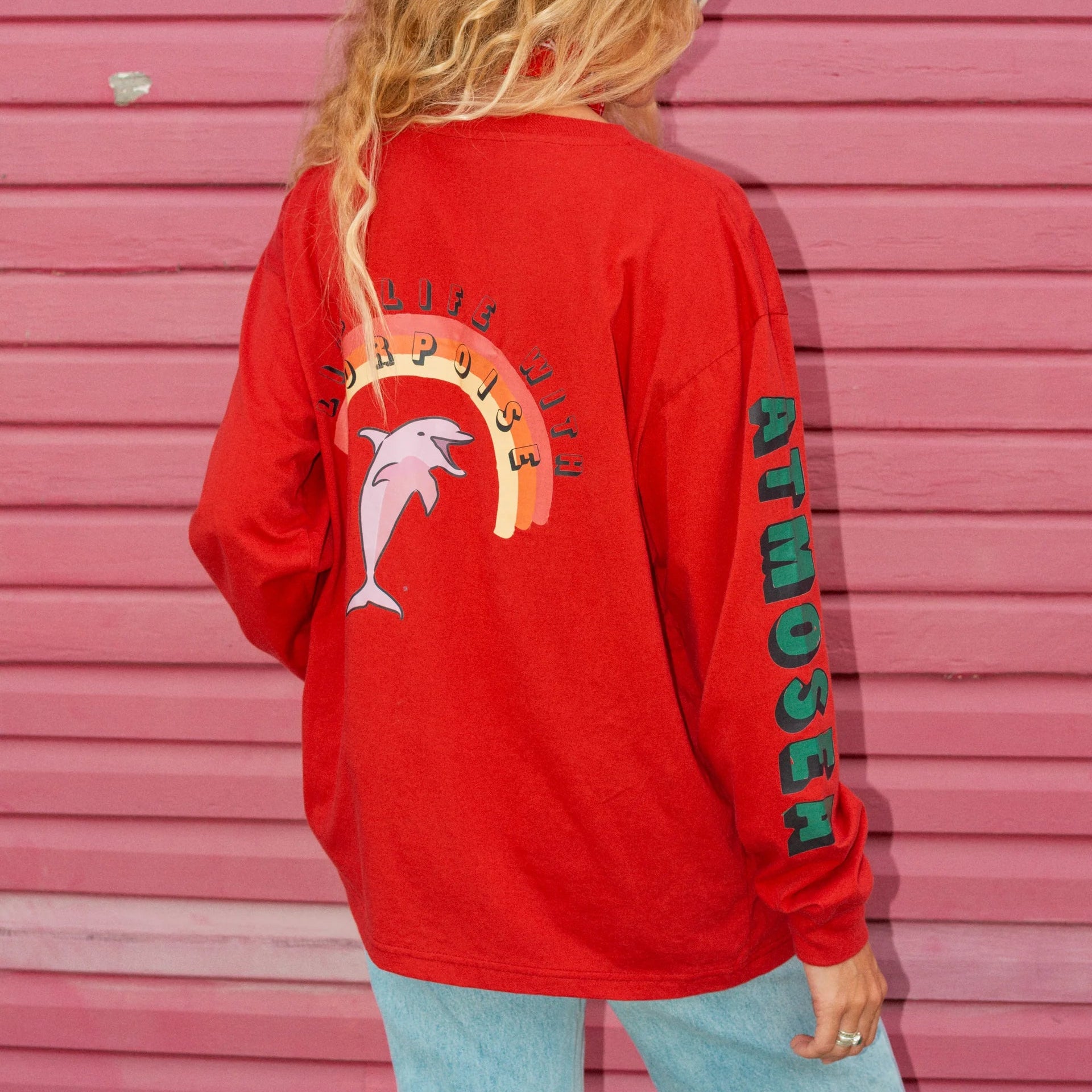 ATMOSEA ARTIST L/S TEE: LIVE LIFE WITH PORPOISE BY BRI O'CONNELL