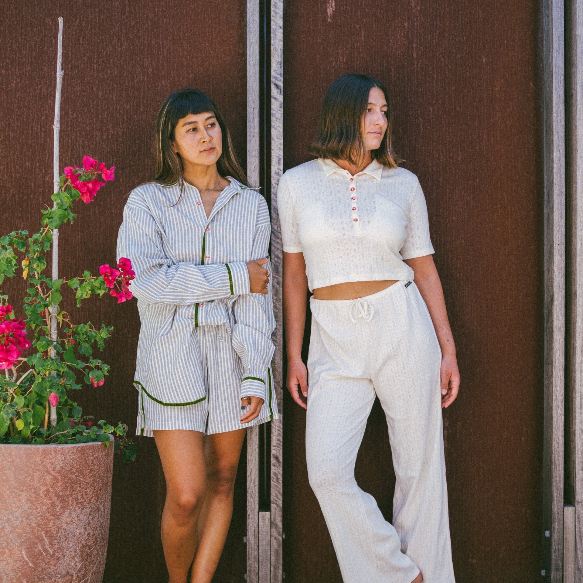 ATMOSEA SHORT: GREEN STRIPE VELVET