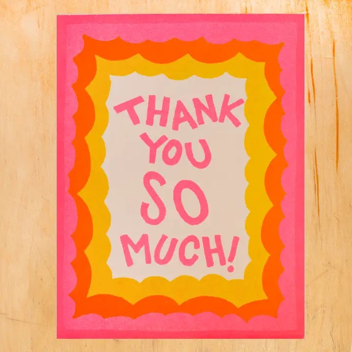 ALPHABET STUDIOS THANKS SO MUCH CARD