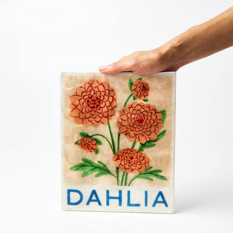 J & CO MARKET WALL ART: DAHLIA