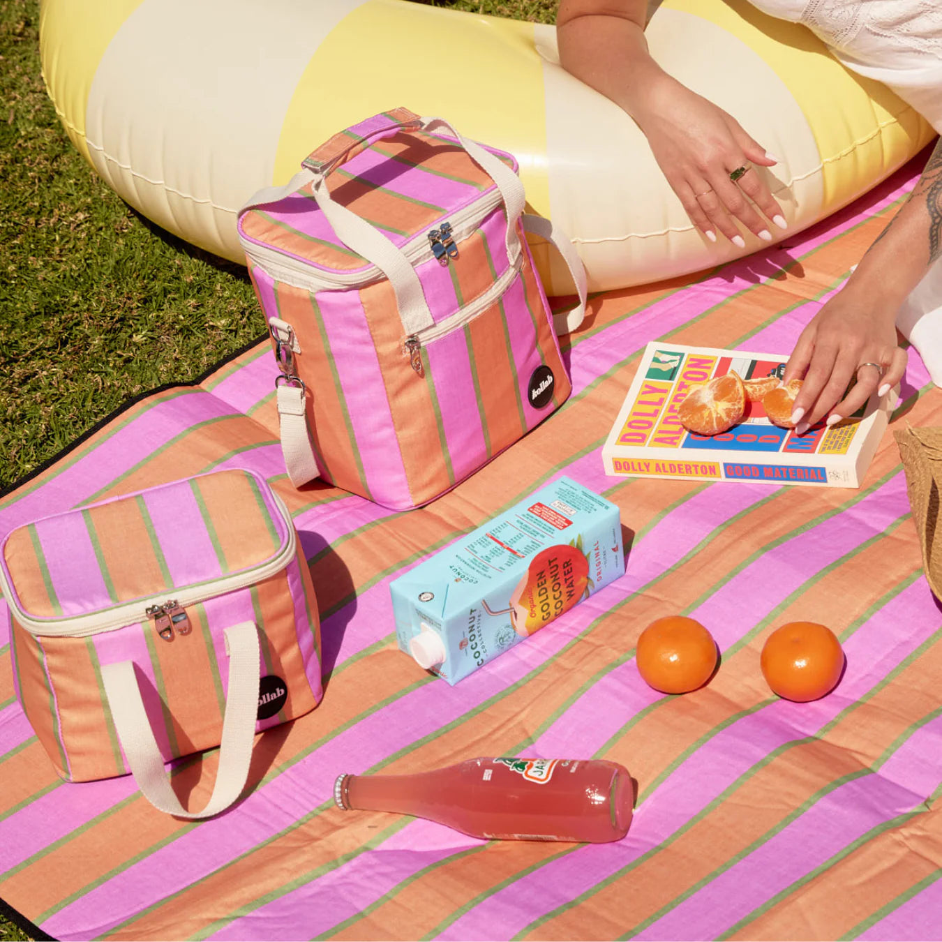 KOLLAB PICNIC MAT: SUNSET STRIPE