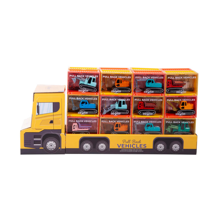 PULL BACK CONTAINER VEHICLES: CONSTRUCTION