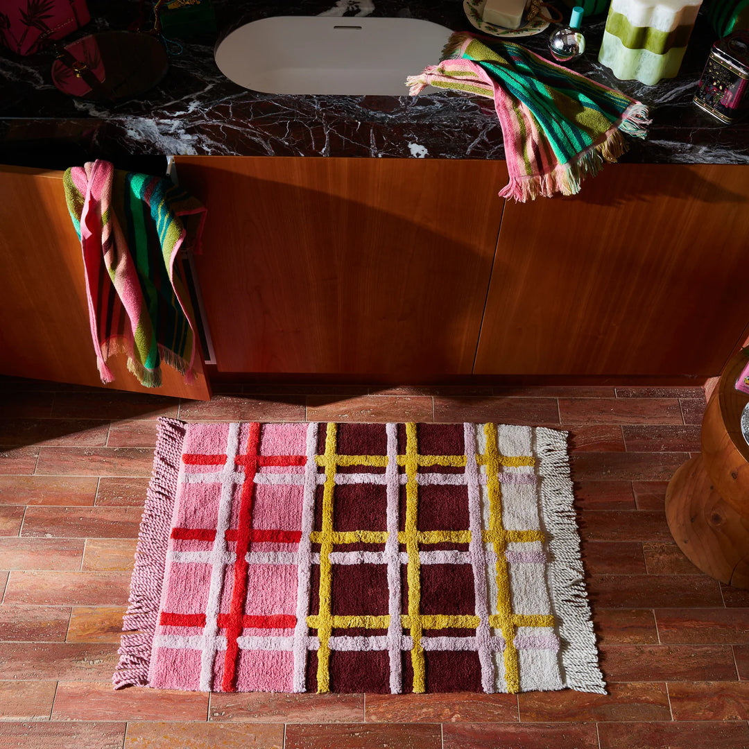 SAGE &amp; CLARE KARINA BATH MAT: ROSEWOOD
