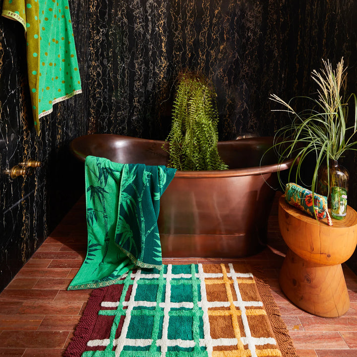 SAGE &amp; CLARE KARINA BATH MAT: VERDANT