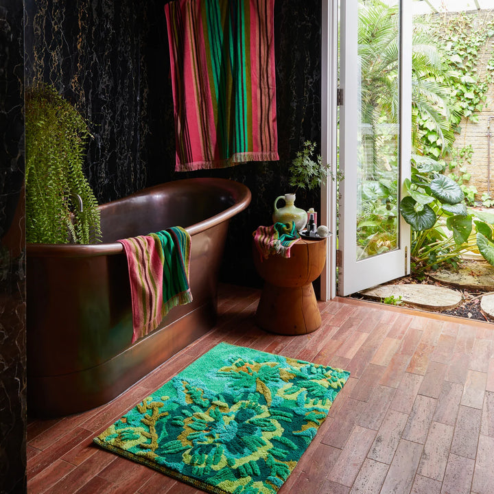 SAGE &amp; CLARE ELIZA BATH MAT: SPRING GREEN