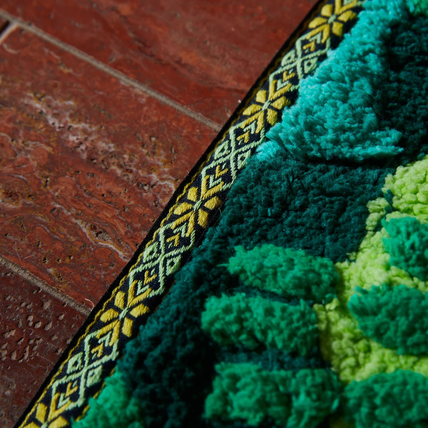 SAGE & CLARE ELIZA BATH MAT: SPRING GREEN