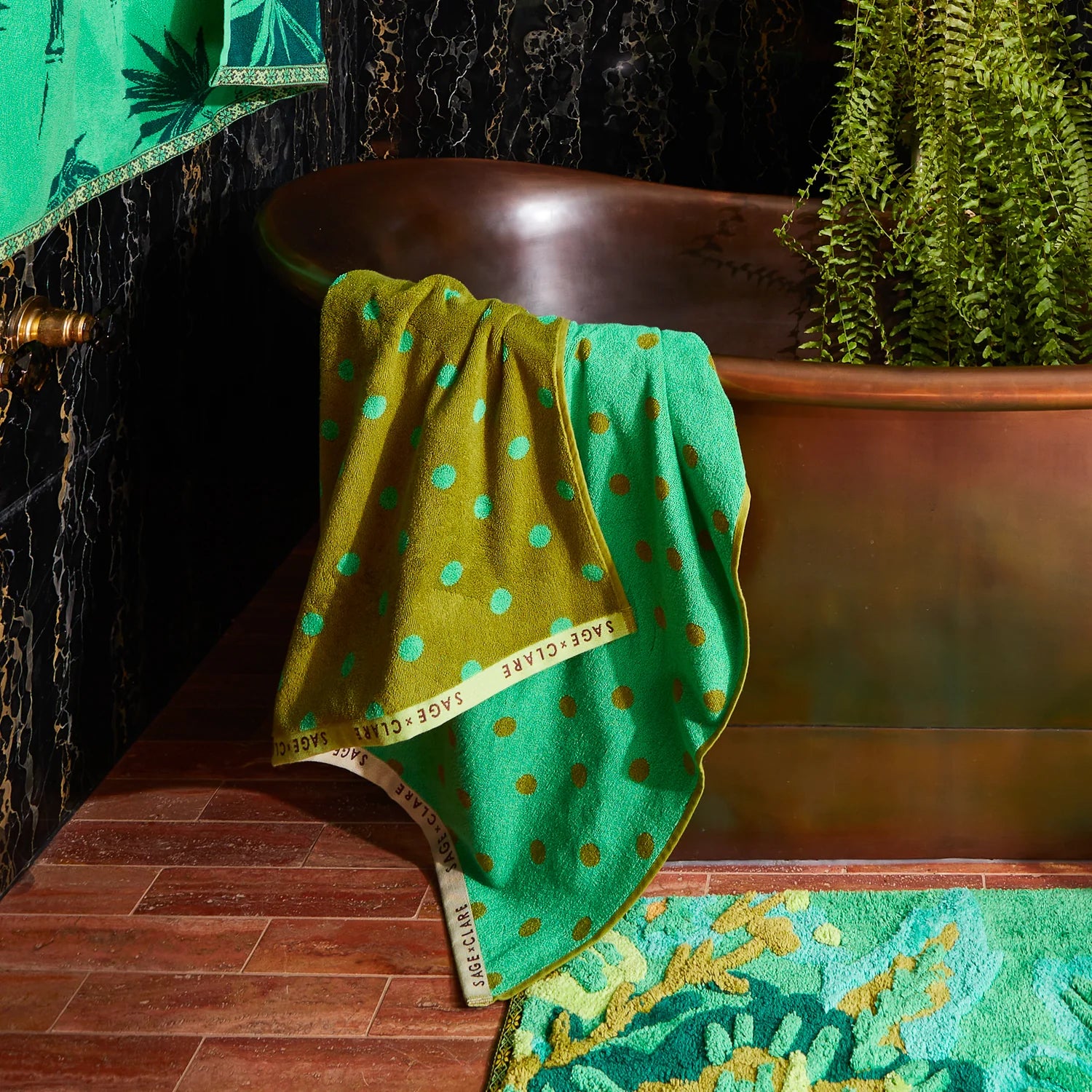 SAGE & CLARE PAIGE BATH SHEET: JUNIPER