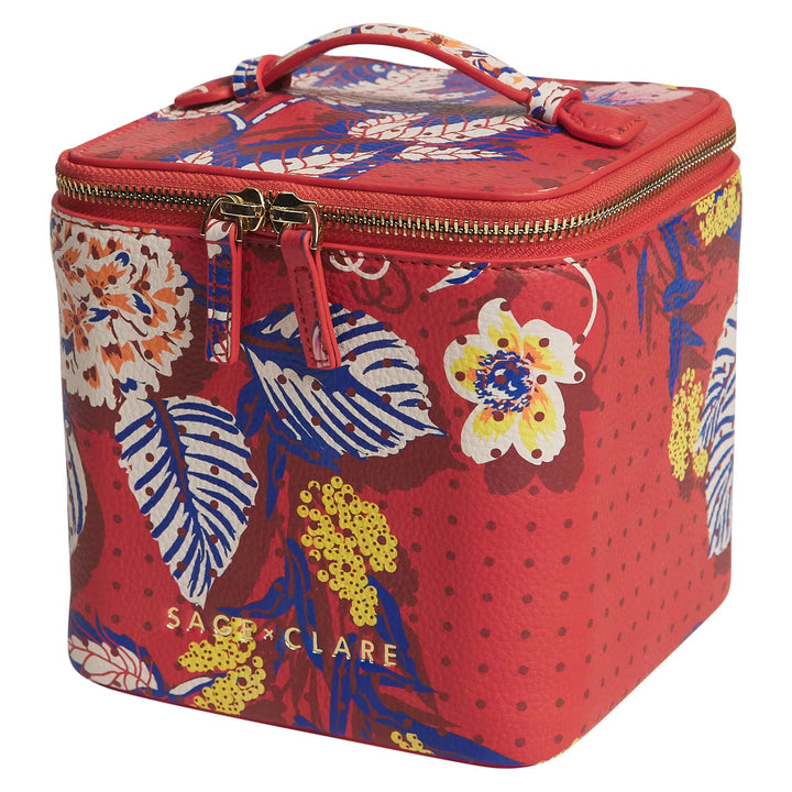 SAGE &amp; CLARE HEIDI SMALL VANITY CASE: VERMILLION