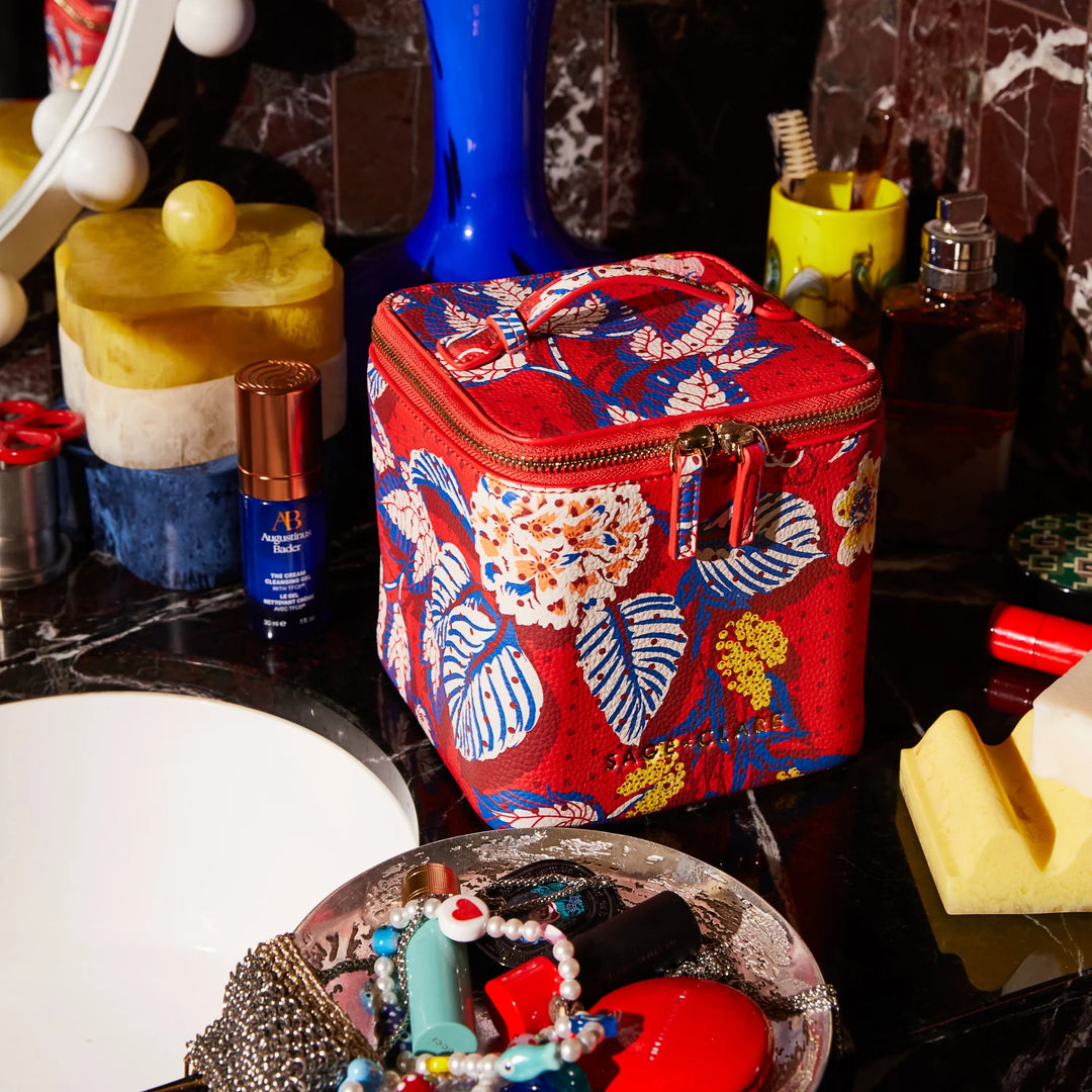 SAGE &amp; CLARE HEIDI SMALL VANITY CASE: VERMILLION