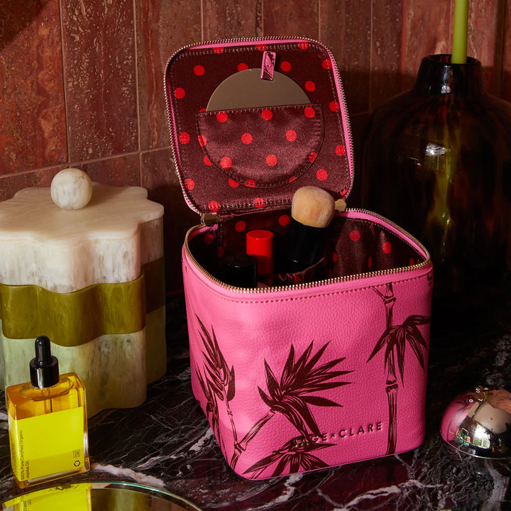 SAGE &amp; CLARE ANETA SMALL VANITY CASE: PRIMROSE