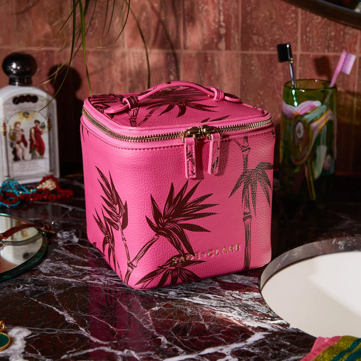 SAGE &amp; CLARE ANETA SMALL VANITY CASE: PRIMROSE