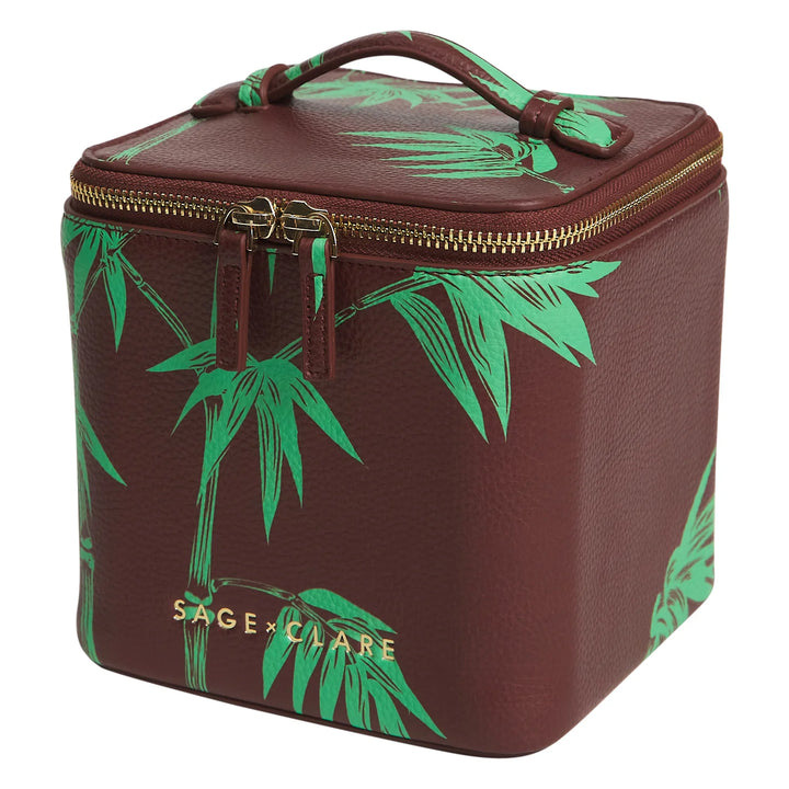 SAGE &amp; CLARE ANETA SMALL VANITY CASE: ROSEWOOD
