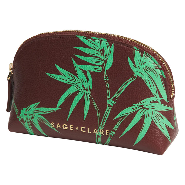 SAGE &amp; CLARE ANETA COSMETIC CASE: ROSEWOOD