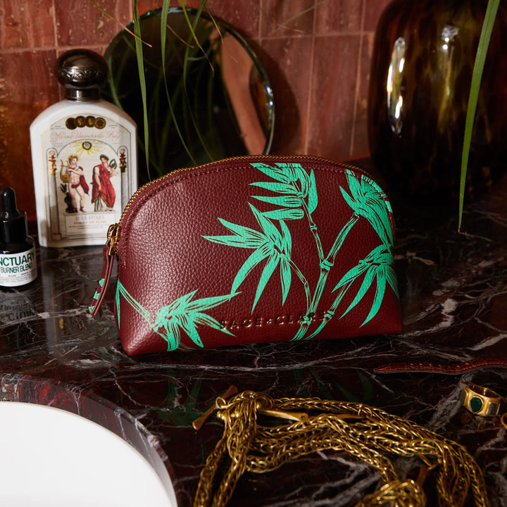 SAGE &amp; CLARE ANETA COSMETIC CASE: ROSEWOOD
