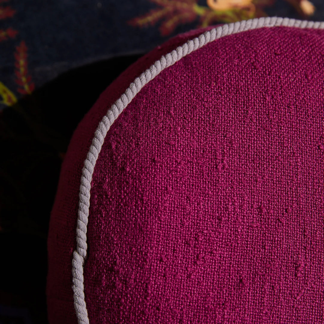 SAGE &amp; CLARE DANA ROUND CUSHION: PLUMBERRY