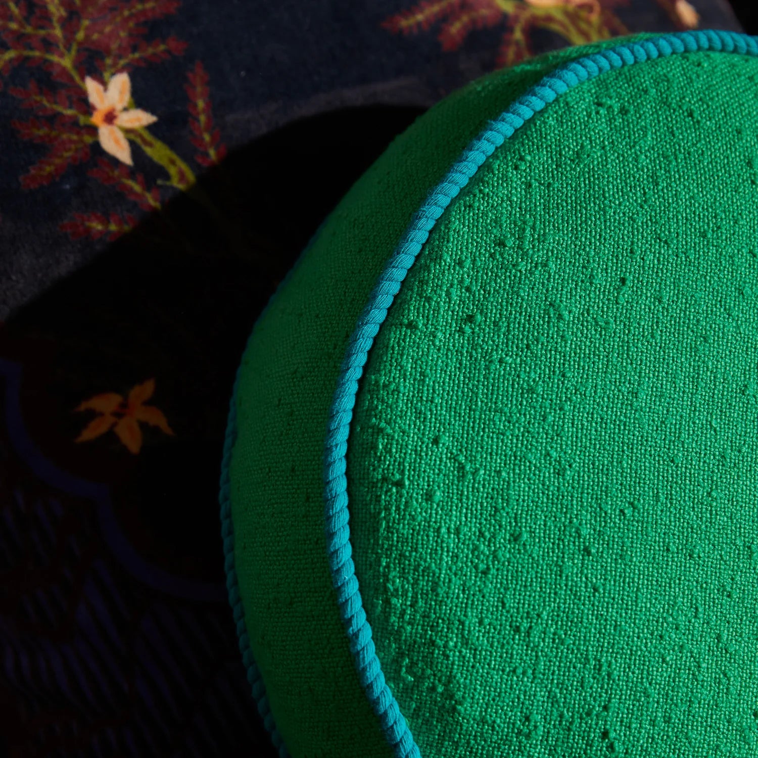 SAGE & CLARE DANA ROUND CUSHION: SPRING GREEN