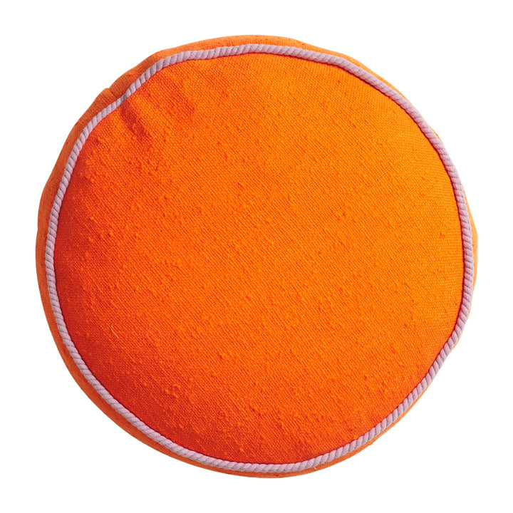 SAGE &amp; CLARE DANA ROUND CUSHION: ORANGERIE