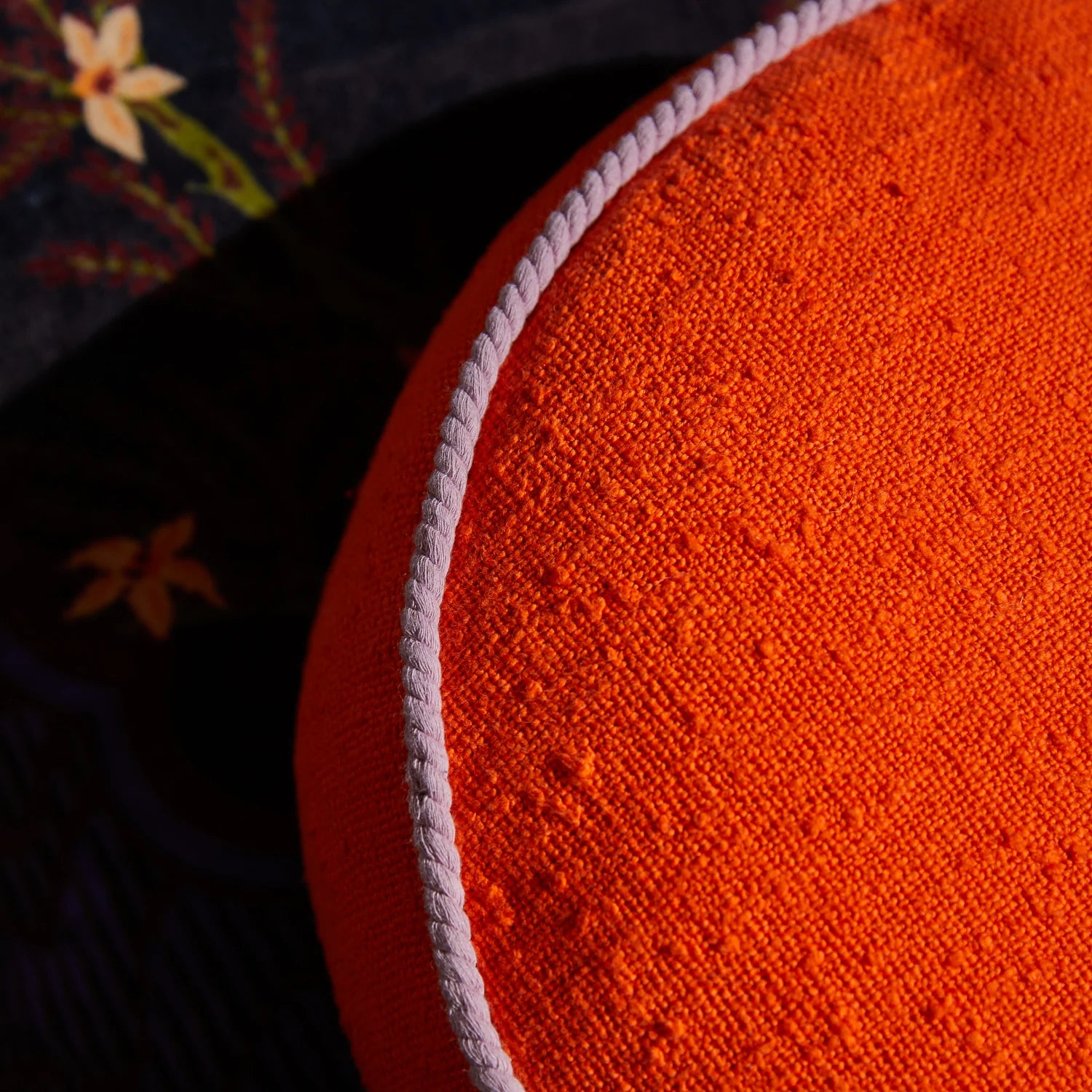 SAGE & CLARE DANA ROUND CUSHION: ORANGERIE