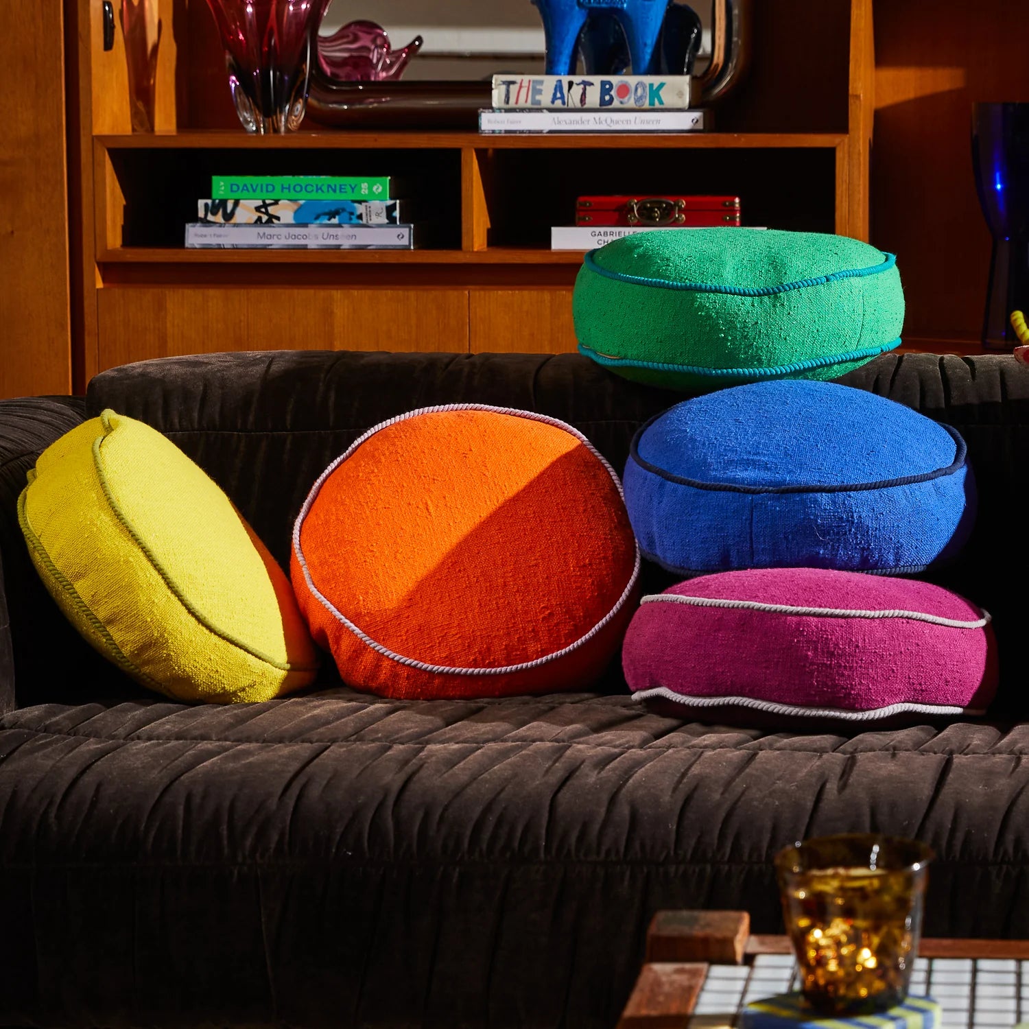 SAGE & CLARE DANA ROUND CUSHION: ULTRAMARINE