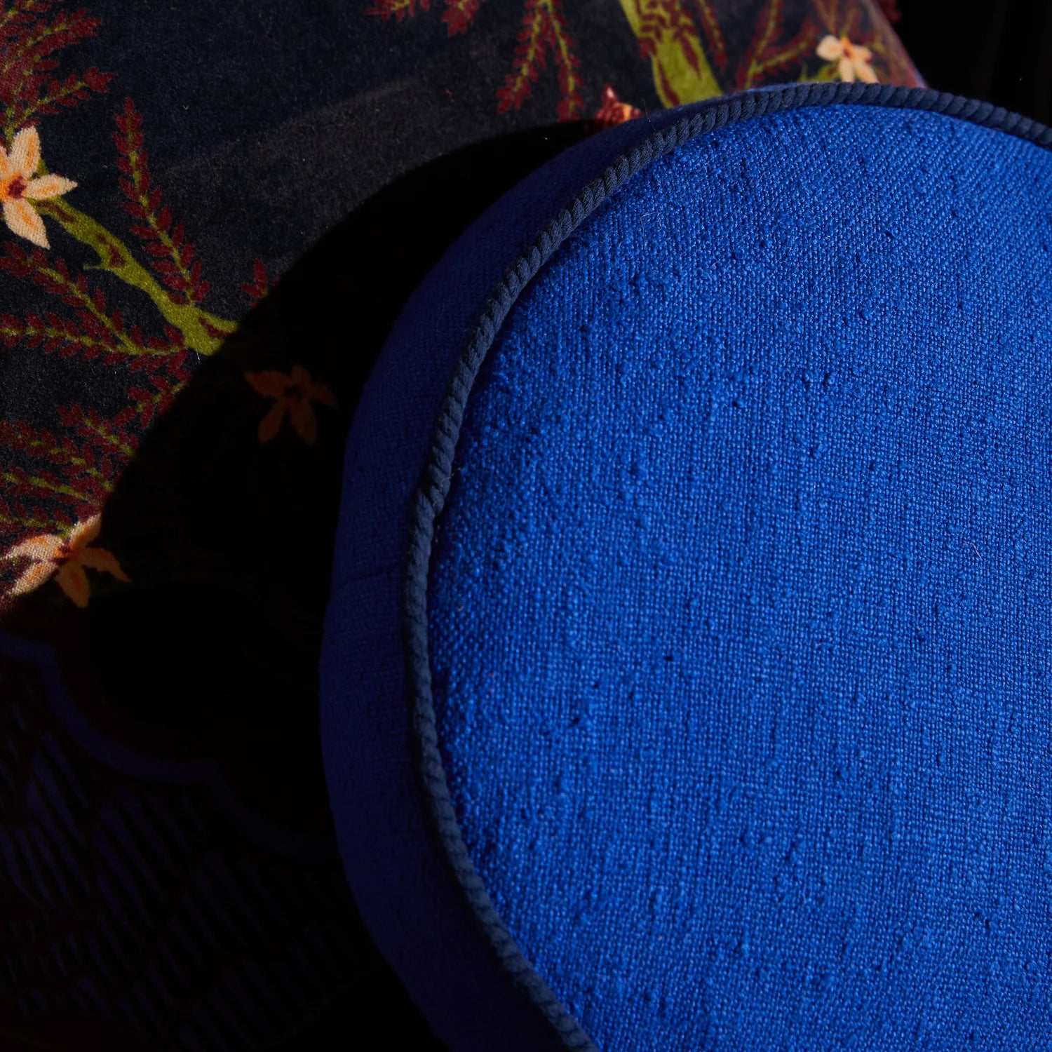SAGE & CLARE DANA ROUND CUSHION: ULTRAMARINE