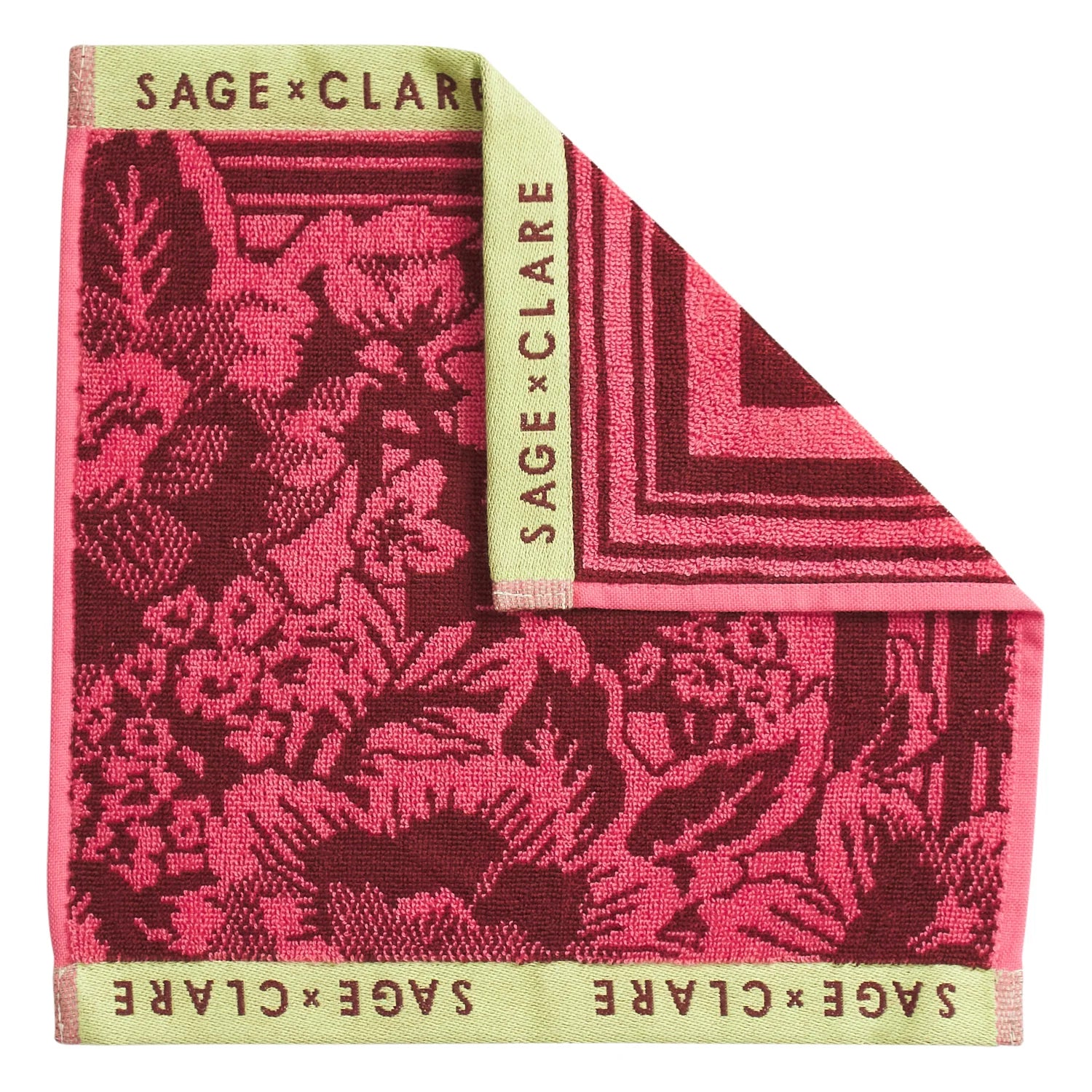 SAGE & CLARE ELIZA FACE WASHER SET 2PC: PRIMROSE