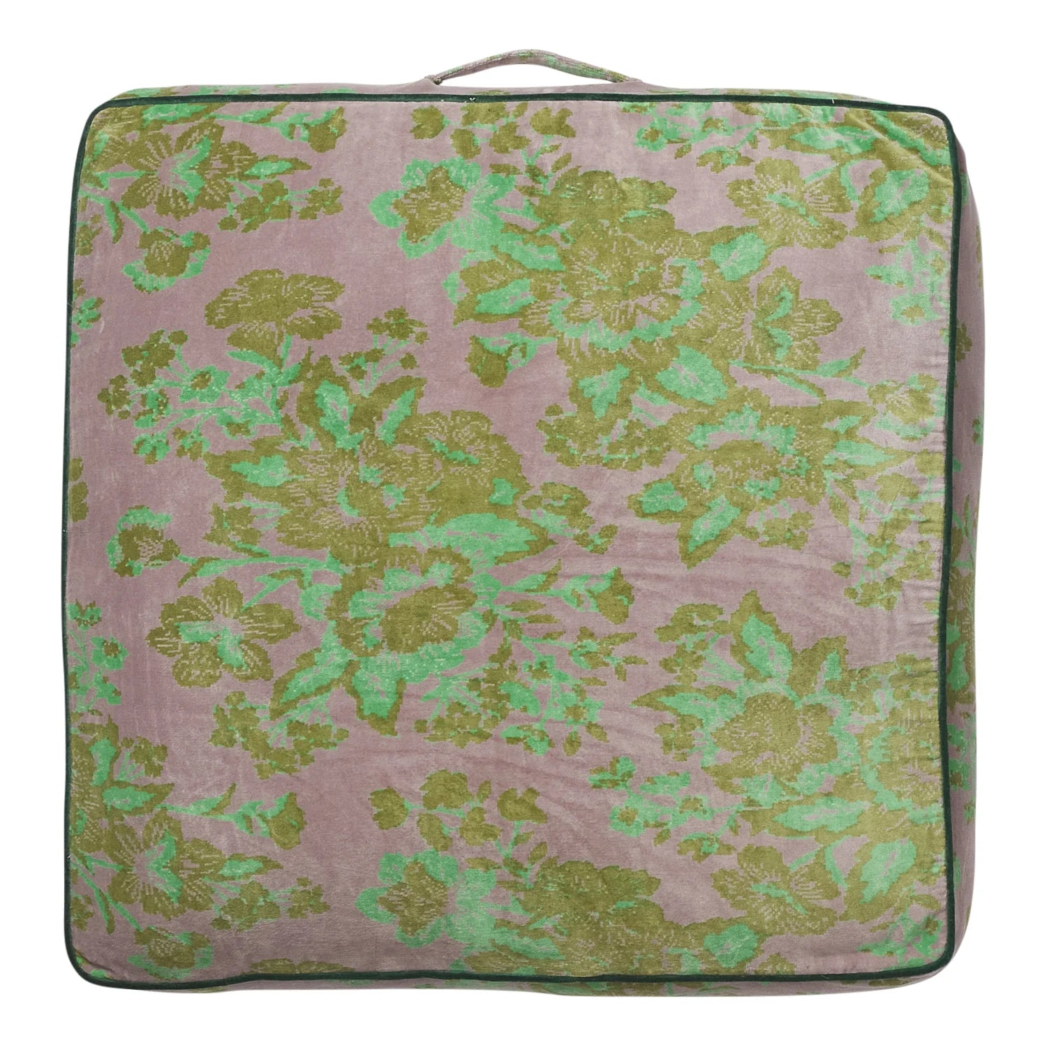 SAGE & CLARE HAZEL VELVET FLOOR CUSHION: MINK GREY