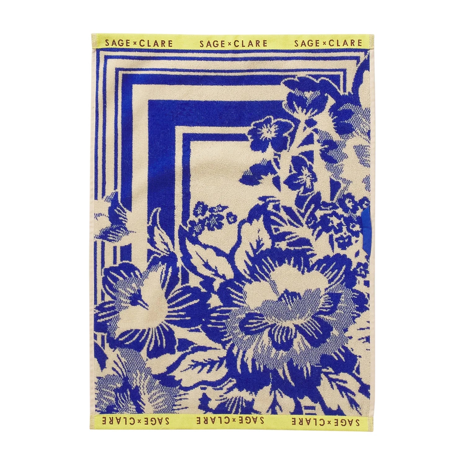 SAGE & CLARE ELIZA HAND TOWEL: ULTRAMARINE