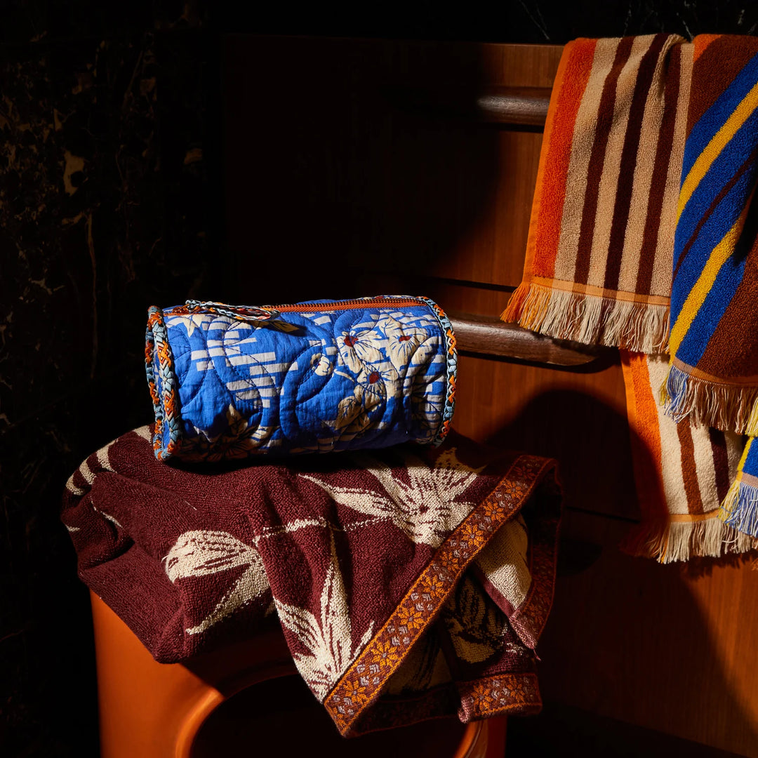 SAGE &amp; CLARE MARTA MAKEUP BAG: ULTRAMARINE