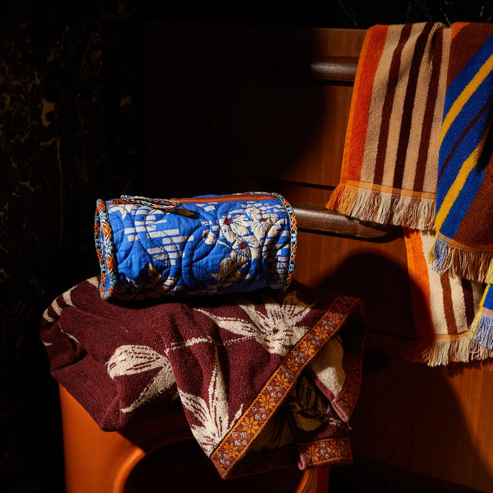 SAGE &amp; CLARE MARTA MAKEUP BAG: ULTRAMARINE
