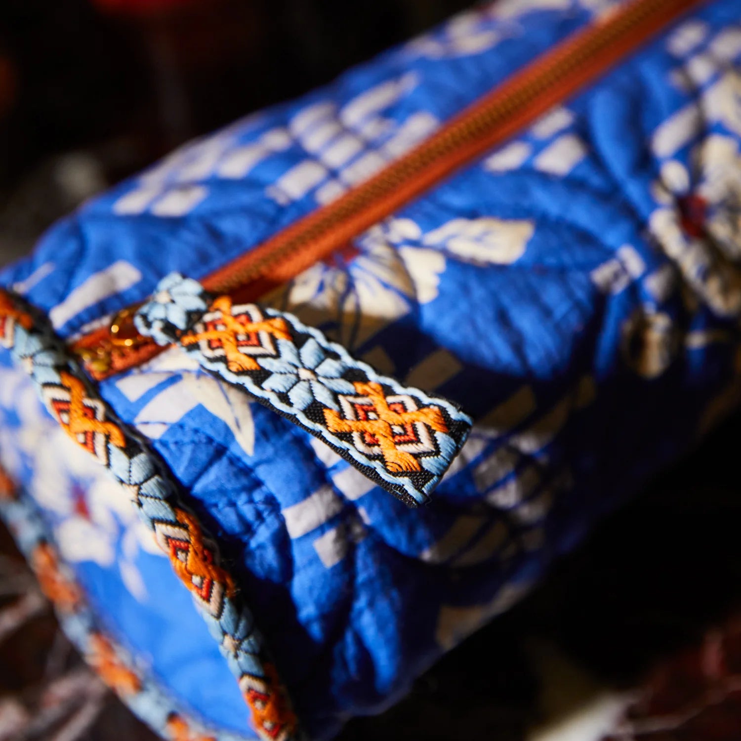 SAGE & CLARE MARTA MAKEUP BAG: ULTRAMARINE