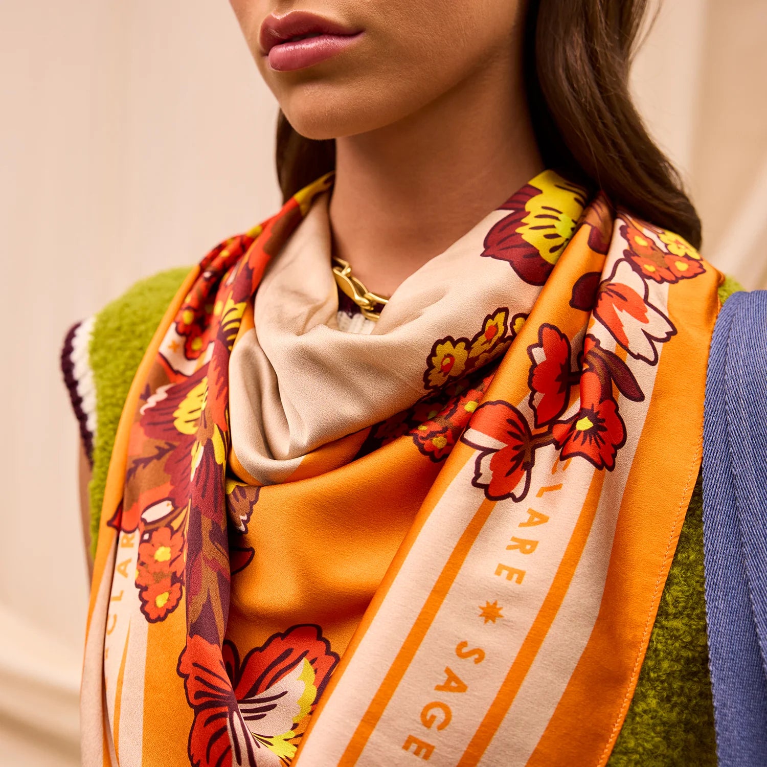 SAGE & CLARE ELIZA SILK SCARF