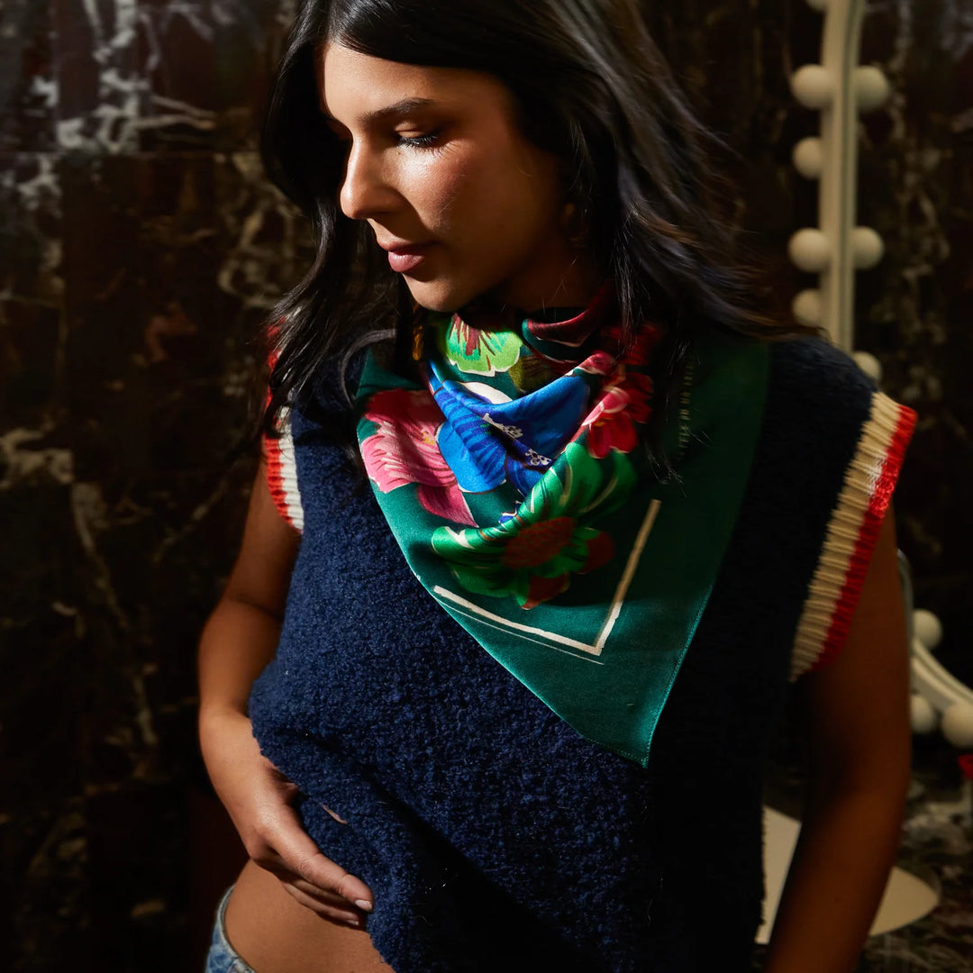 SAGE &amp; CLARE INES SILK SCARF