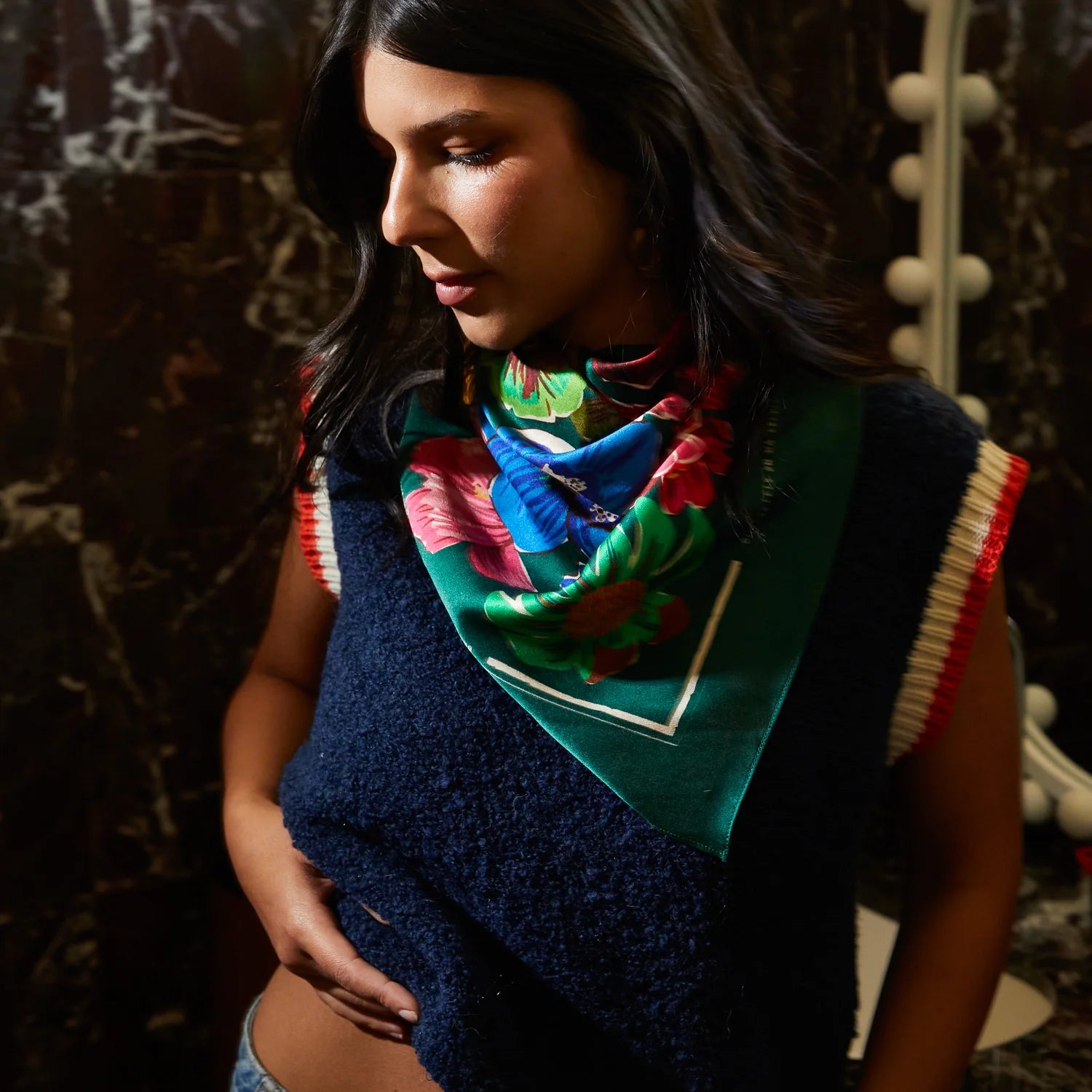 SAGE & CLARE INES SILK SCARF