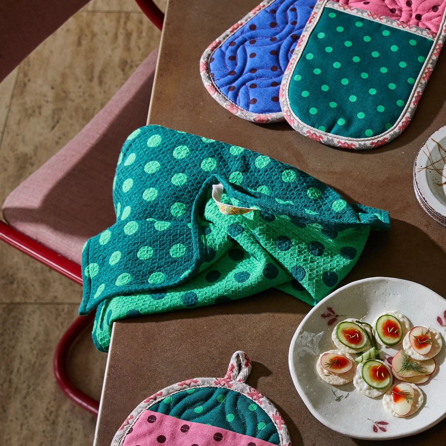 SAGE & CLARE PAIGE TEA TOWEL: VERDANT
