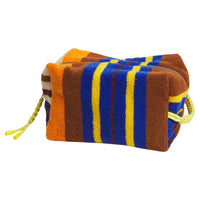 SAGE & CLARE NICOLETTE TERRY POUCH: RUSSET/ LARGE
