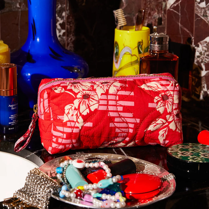 SAGE &amp; CLARE MARTA TRAVEL POUCH: VERMILLION
