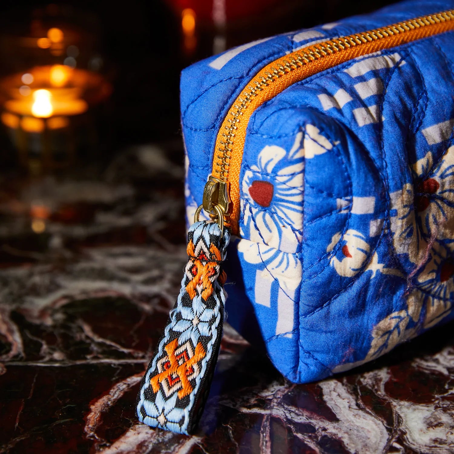 SAGE & CLARE MARTA TRAVEL POUCH: ULTRAMARINE