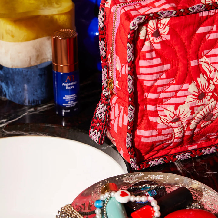 SAGE &amp; CLARE MARTA VANITY BAG: VERMILLION