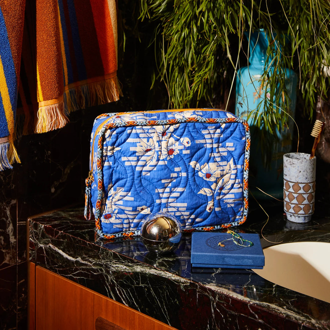 SAGE &amp; CLARE MARTA VANITY BAG: ULTRAMARINE