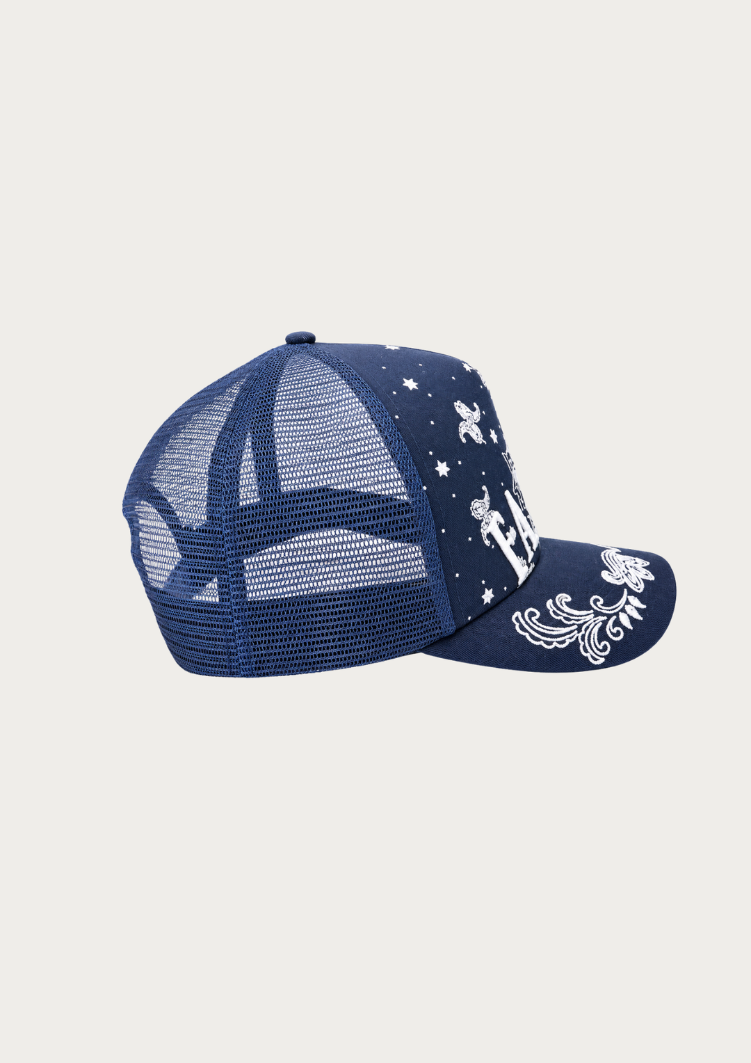 FAR MER NAVY BANDANA TRUCKER 2