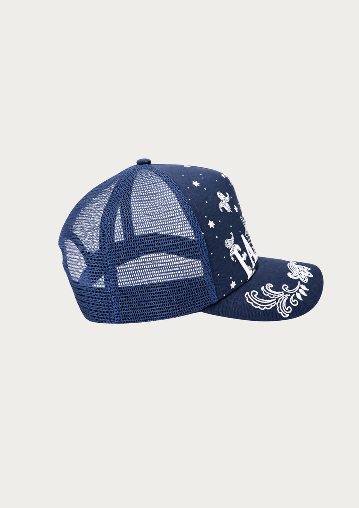 FAR MER NAVY BANDANA TRUCKER 2