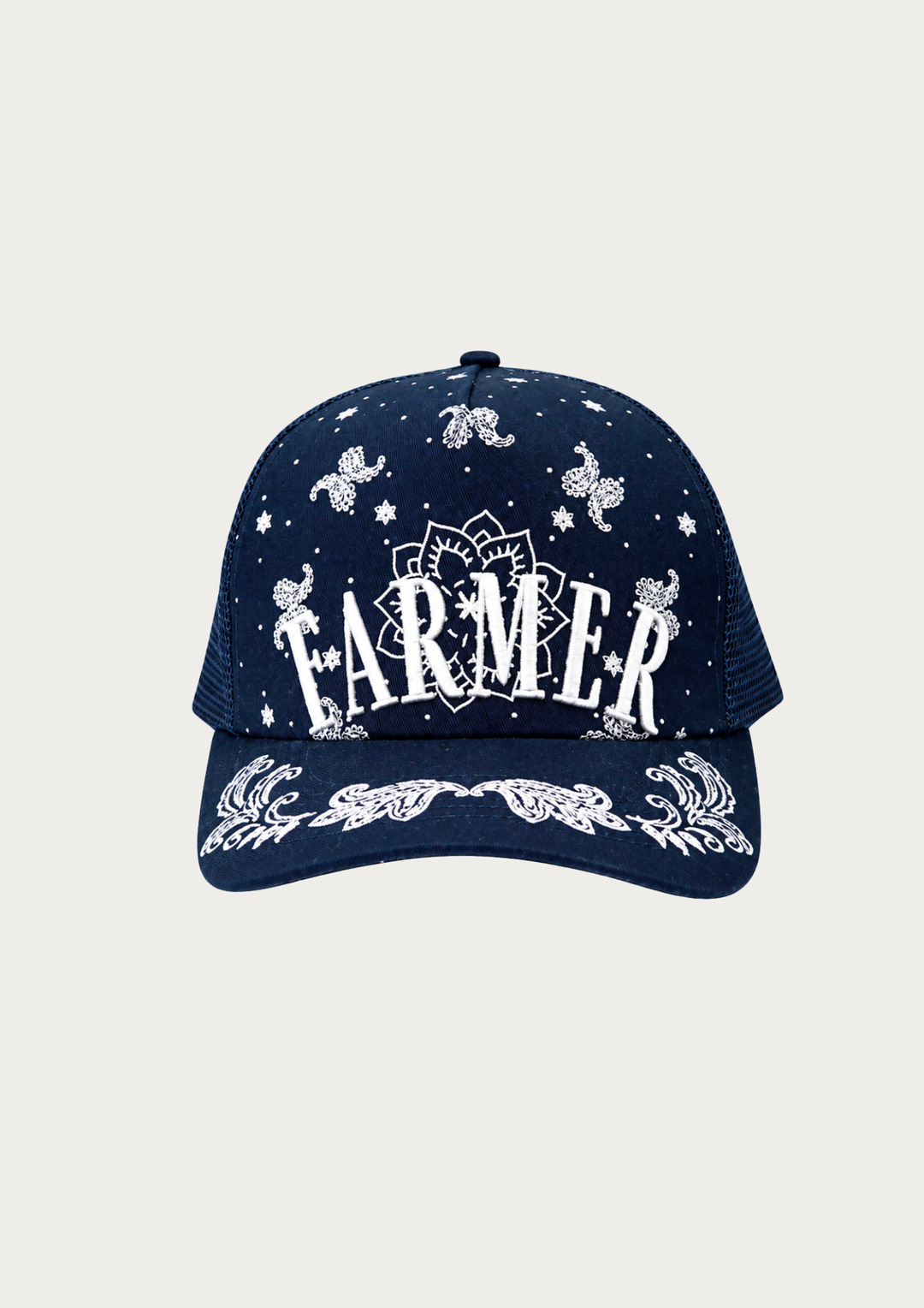 FAR MER NAVY BANDANA TRUCKER 1